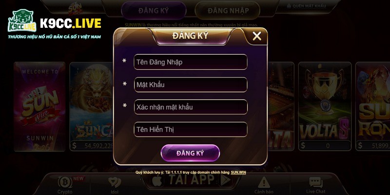 Trở thành hội viên của Sunwin chỉ với vài bước thao tác đơn giản